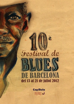 Cartel Festival Blues Barcelona 2012