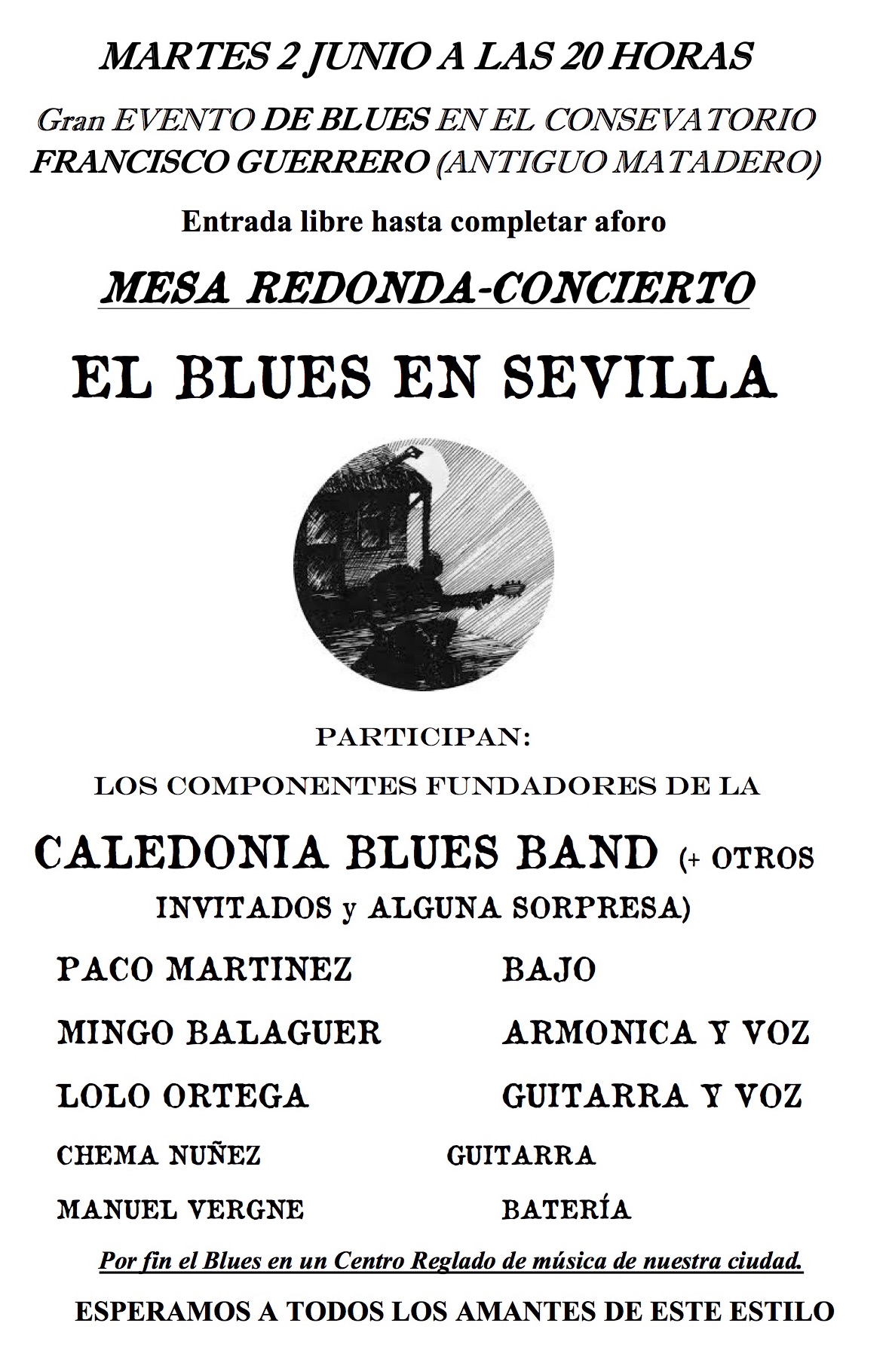 CartelMesaRedondaConcierto2Junio2015